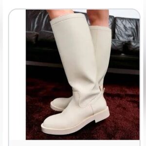 Zara Cream Boots.